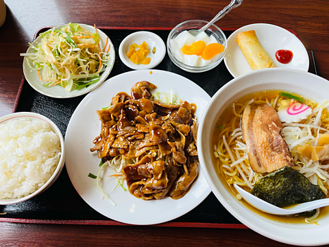台湾料理のお店　生姜焼き定食の画像(プリ画像)