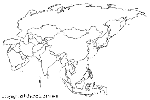 アジア州 白地図の画像1点 完全無料画像検索のプリ画像 Bygmo