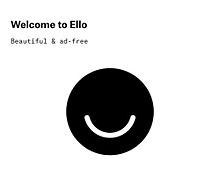 モノトーンでシンプルデザイン、広告なしのSNS「Ello」にようやくiPhoneアプリ登場！の画像(デザイン アプリに関連した画像)