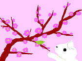 梅の花とウグイスの画像(ウグイに関連した画像)