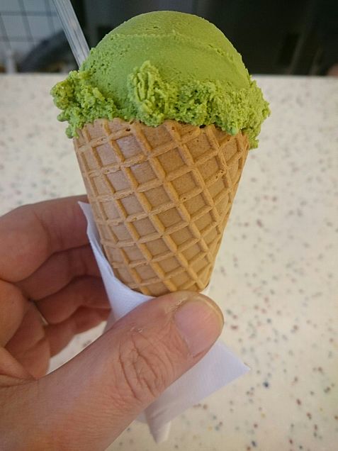 抹茶のアイスクリームの画像(プリ画像)