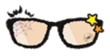 眼鏡の画像(透明加工透過素材に関連した画像)