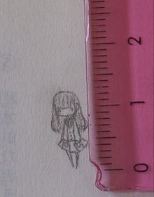 宿題の途中の落書き(^p^)bまさかのパート2の画像(1cmに関連した画像)