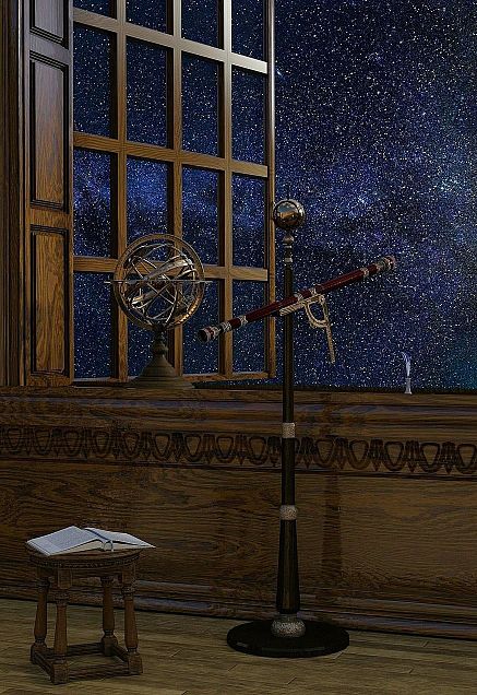 幻想的 ファンタジー 天体観測 窓 星空 素材 壁紙 79336482 完全無料