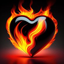 #バレンタイン #ハート #燃えるの画像(幻想的に関連した画像)