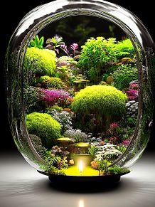 #テラリウム #幻想的 #植物 #グリーンの画像(植物に関連した画像)