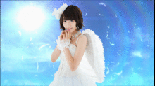 僕の彼女は天使  咲良 🌸 HKT48 宮脇咲良  GIF画像の画像(hkt48宮脇に関連した画像)