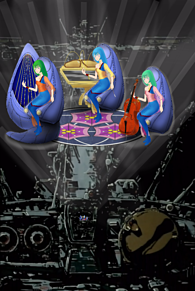 歌巫女三姉妹超時空要塞SDFN ①【艦橋上空投影 】の画像(マクロスに関連した画像)