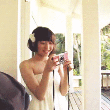 GIFアニメ 木崎ゆりあ AKB48TeamBキャプテン 笑顔の画像(#カメラ女子に関連した画像)